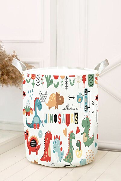 dekomingo سلة ألعاب لغرفة الأطفال والرضع على شكل ديناصورات جديدة