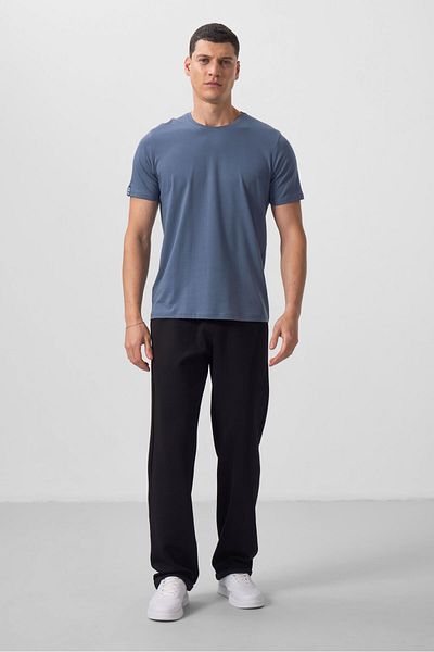 TOMMY LIFE Ανδρικό μπλουζάκι με κοντό μανίκι Standard Fit O λαιμόκοψη - 87911