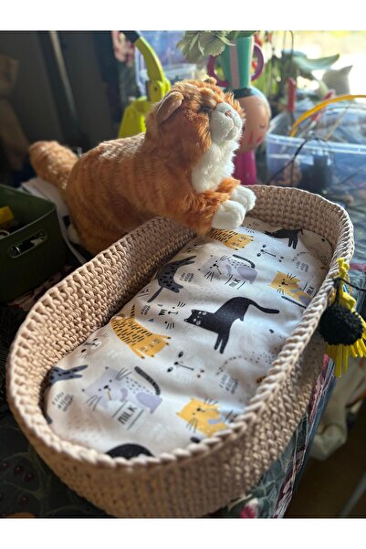 sepetciliz Kedi Sepeti, Kedi Yatağı, El Örgüsü Kedi Yatağı