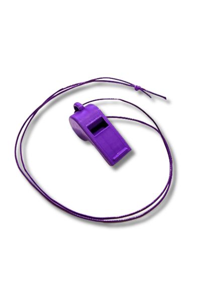 rmys Plastic Whistle / Earthquake Whistle / Sos Emergency Survival Whistle -Purple 1Pcs