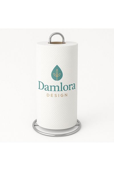 DAMLORA Thick Wire Chrome Nickel Paper Towel Holder