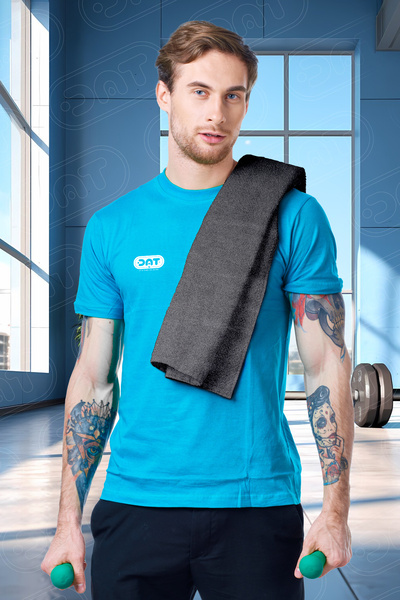 DAT35 Mikrofiber Sporcu Havlusu 48x90 cm Gri Gym Fitness Hızlı Kuruyan Havlu
