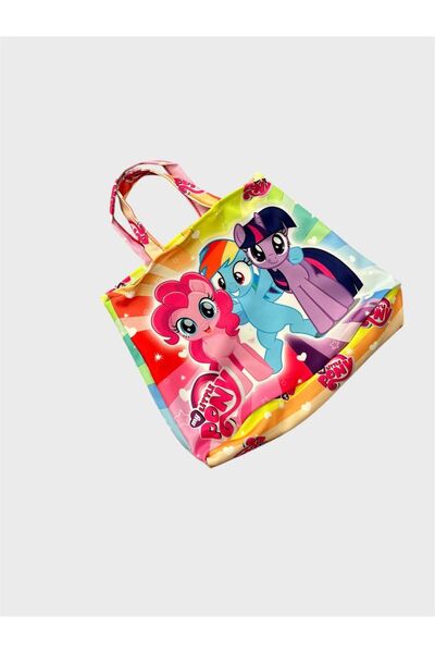 ALİŞ KİDS Κοριτσίστικο ροζ χαριτωμένο σετ μπικίνι 3 τεμαχίων με τσάντα με σχέδια