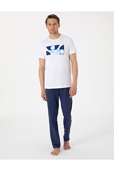 Pierre Cardin Beyaz Kısakol Pijama Takımı 50314389-600