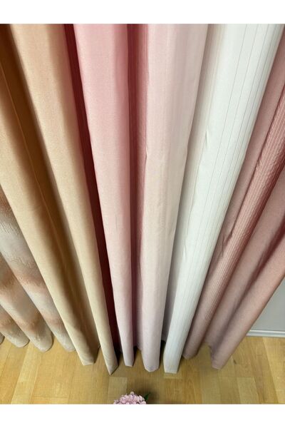 Carrera GÖKKUŞAĞI PEMBE BEYAZ GEÇİŞLİ PERDE BORU PİLE