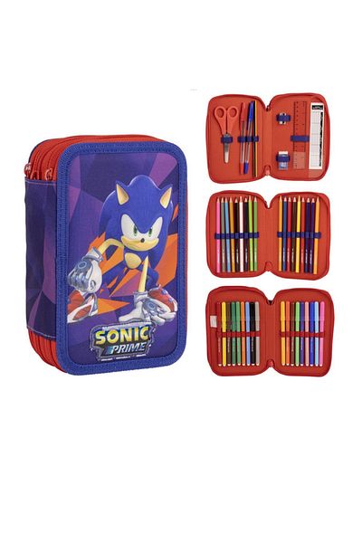 Sonic Penar Sonic Prime Echipat, 3 compartimente, 43 piese