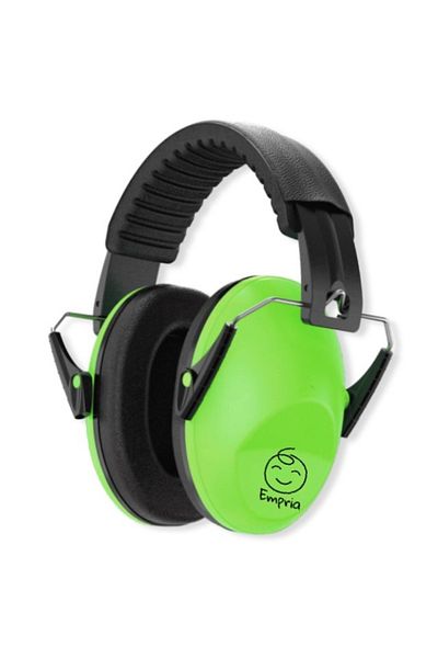 Empria Vivid Slim Kids' Earmuffs, Adjustable Model, Noise Protection, , Lime Green