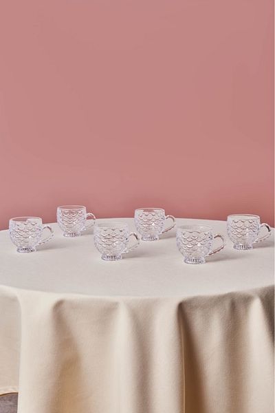 Karaca Beryl Glass Teacup Set for 6 People 180 ml
