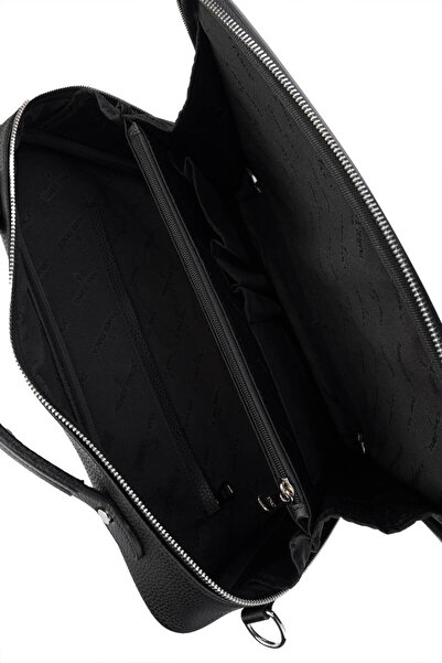 Tamer Tanca Erkek Vegan Siyah Floter Evrak Çantası