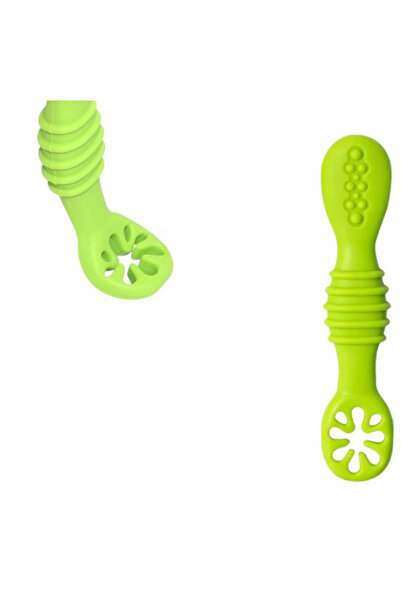 Empria Set 2 pre-lingurite diversificare bebelusi, Faza 1 + Faza 2, silicon alimentar, Empria, Verde