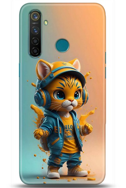 realme حافظة 5 Pro Case مطبوعة بدقة عالية - سلسلة Custody 5101