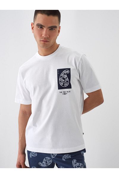 Xint Men's White Regular Fit Cotton T-Shirt