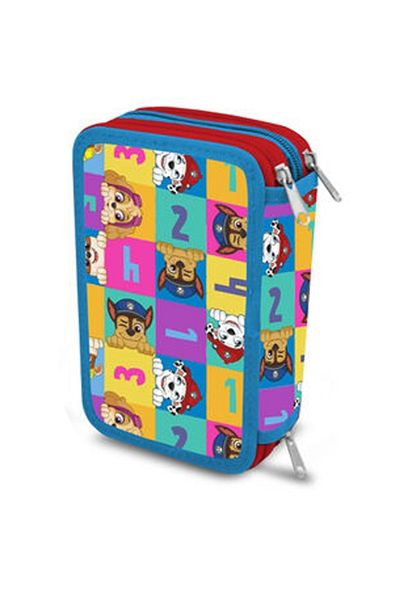 PAW PATROL Paw Patrol pencil case, 3 compartments, 42 pieces