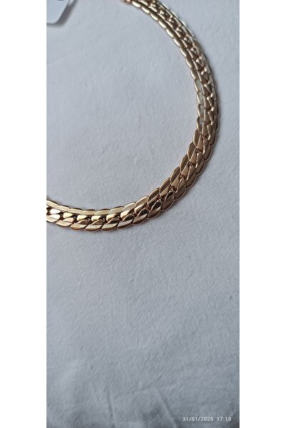 ARİ TAKI Rose Thick Italian Scrunch Steel Bracelet
