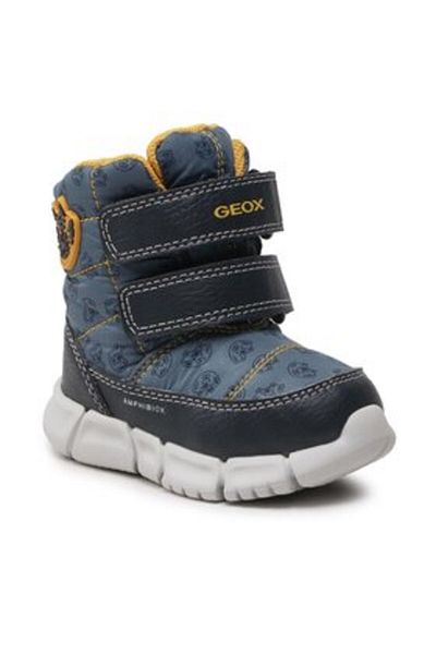 Geox boy's snow boots B043PC-0MNBU blue