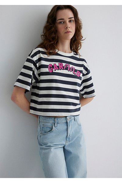 Mavi Garfield Printed Gray T-Shirt Regular Fit 1613366 -85308