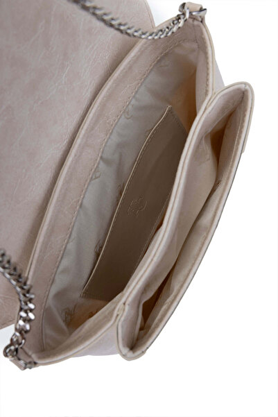 Tamer Tanca Women's Vegan Beige Shoulder Bag