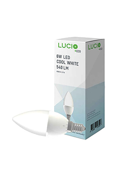LUCİO Energy-Saving Flicker-Free Lumen Candle LED Bulb