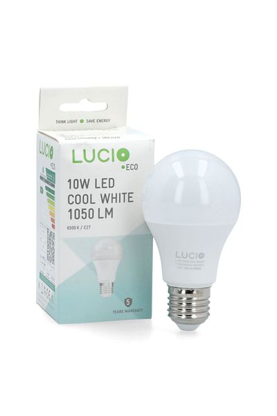 LUCİO 3Piece 10W 6500K 1050 Lumen Elegant Design LED Bulb for E27 Base