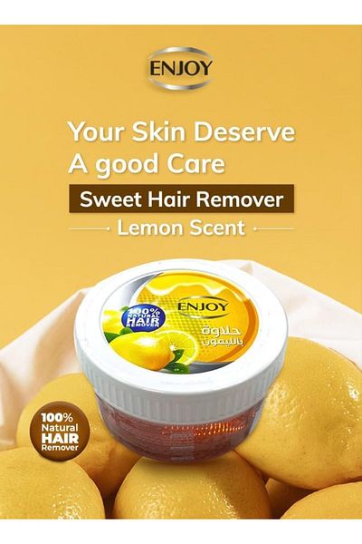 Enjoy Hair Remover Cream with Lemon Extract 400g – Quick, Smooth, and Long-Lasting Results