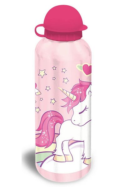 UNICORN Set cutie sandwich plastic fara BPA si sticla apa din aluminiu Unicorn, 400 ml