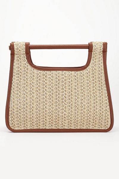 gio&mi Nomi Raffia Paper Rope Straw Knitted Women's Handbag