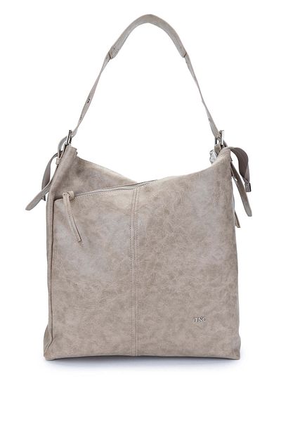Tamer Tanca Women's Vegan Beige Shoulder Bag