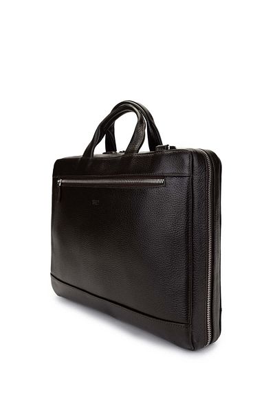 Tamer Tanca Men's Genuine Leather Brown Briefcase