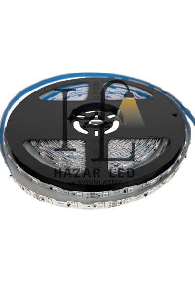 Hazar Led 12 Volt WS2815B 60 Ledli ARGB Adreslenebilir Pixel Şerit Led S Type SK6812 3535 Magic Led 1M