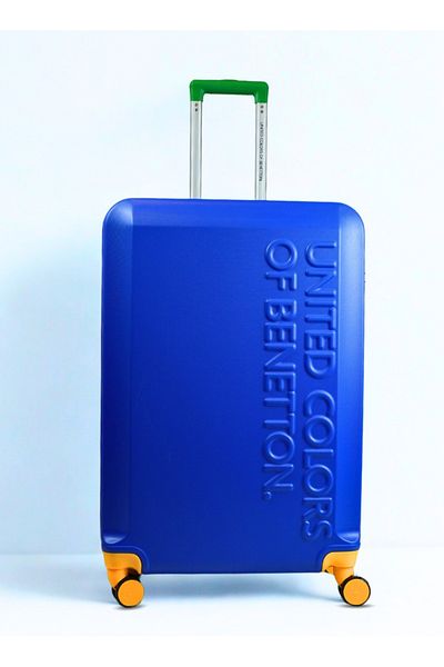 United Colors of Benetton Bnta-203x Set Of 2 Hard Trolley Luggage With Tsa Lock| Size-20/28 Inch|blue