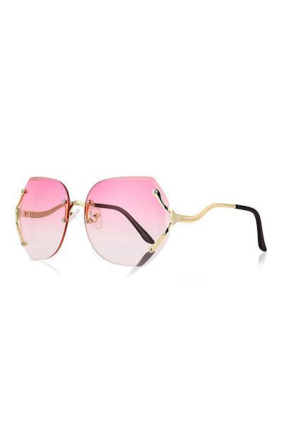 Aqua Di Polo 1987 Pink Gradient Cutting Glass Sunglasses Apsu 035601