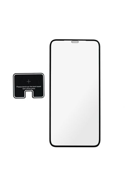 Depox Film de protecție din sticlă securizată compatibil iPhone 11 PRO Max/XS Max, 3D, Anti-spion, acoperire completă