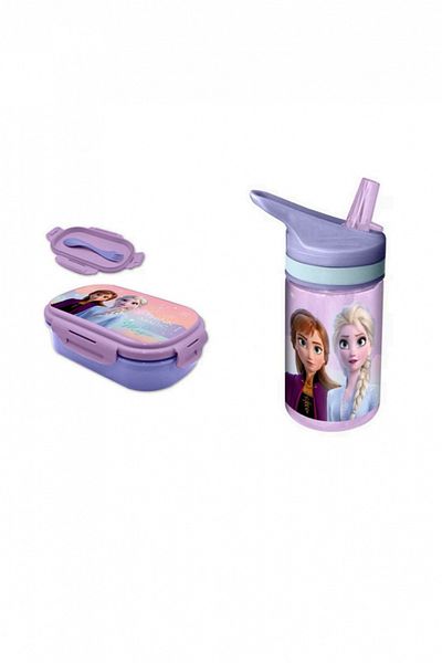 Frozen Sandwich box with cutlery and 400ml tritan Frozen water bottle