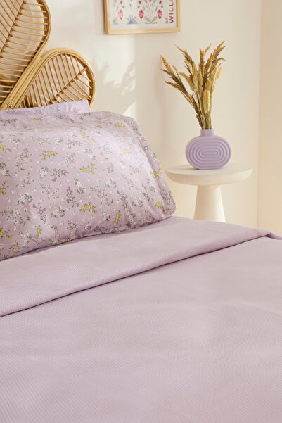 Karaca Home Noa Bamboo Single Pique Set Light Plum