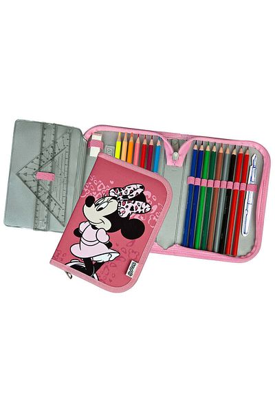 Minnie Mouse Penar Minnie Mouse echipat, Roz, 14 x 20 x 3 cm