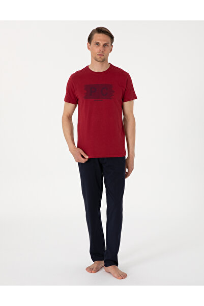 Pierre Cardin Bordo Kısakol Pijama Takımı 50314417-900