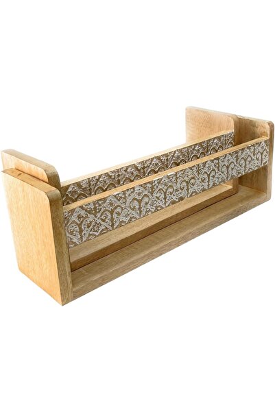 Souq DESIGNS مجموعة رفوف خشبية عائمة مثبتة على الحائط من قطعتين بمقاسين مختلف...