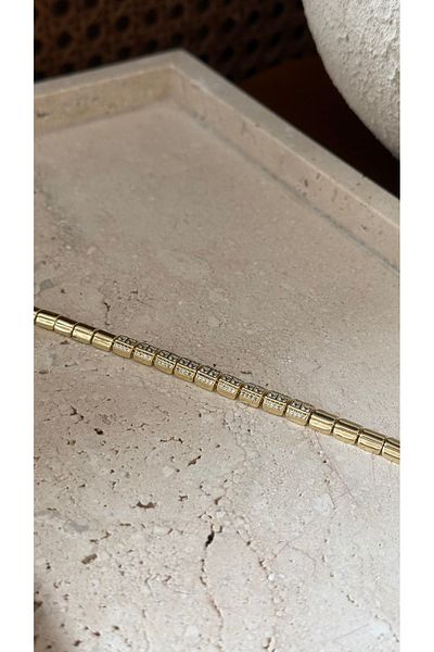 Muse Sister Special Series Stone Detailed Cubic Bracelet