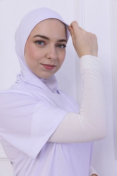 Loggia Lycra Combed Cotton Oversleeve Ecru - Πρακτικό γυναικείο μανίκι προσευχής με μανίκια 1 ζευγάρι 40cm Viscose Hijab