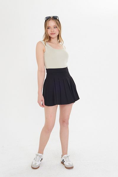 THIFF GYMWEAR Women's Sleeveless Thick Strap Slim Summer Square Neck Knitwear Undershirt