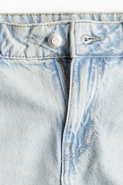 H&M Kot Şort Low Rise