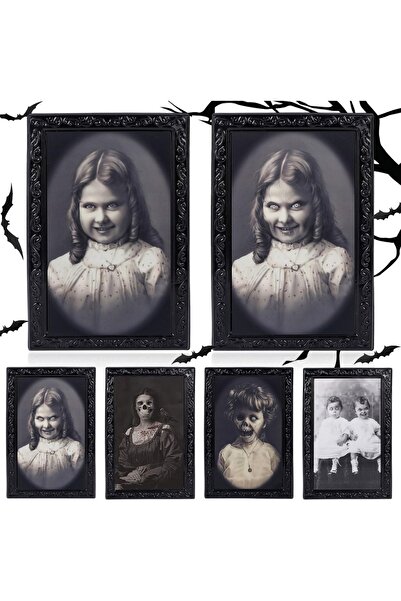 Sunshine smile Set 4 tablouri de Halloween Sunshine Smile, PVC, negru, 22 x 2...