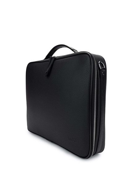 Tamer Tanca Men's Vegan Black Floater Briefcase