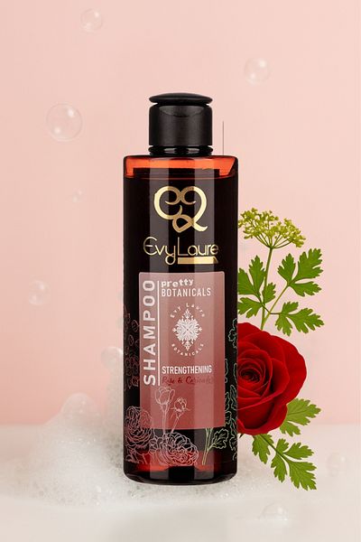 EvyLaure Rose and Coriander Extract Shampoo - Anti-Dandruff & Moisturizing Botanicals - 225 ml