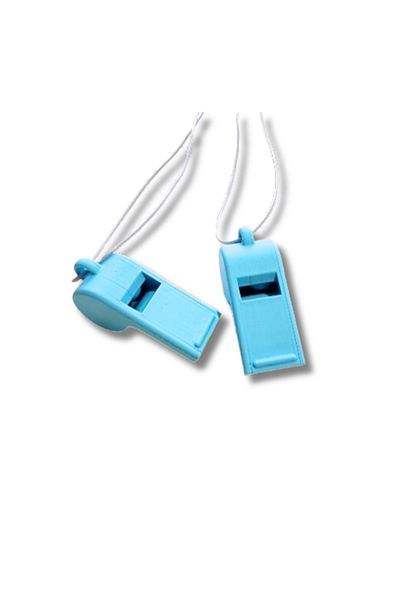 rmys Plastic Whistle / Earthquake Whistle / Sos Emergency Survival Whistle -Turquoise- 2Pcs