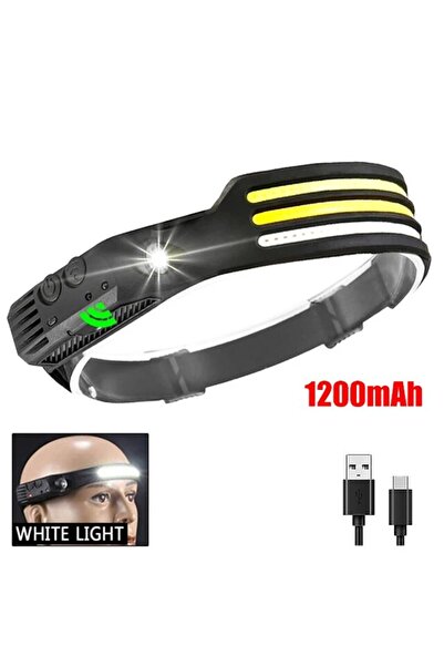 Choice5 3-White 1200mAh COB LED Headlamp Induction Head Lamp Built-in Battery...