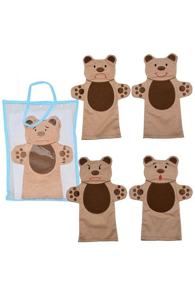 NS SHINE BEAUTY Children And-5005 Facial Expressions Puppet Set 6 Pieces - Anatolia