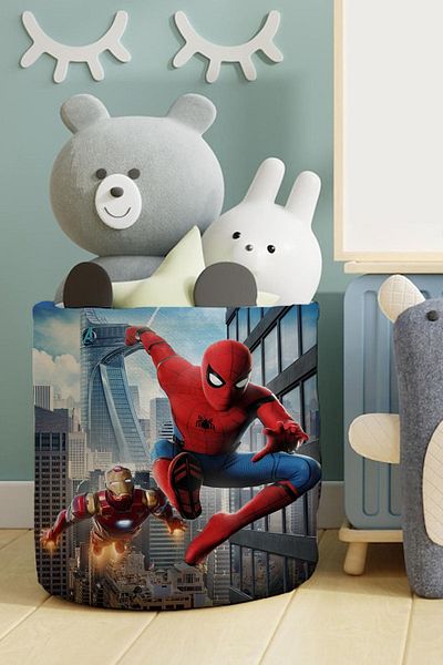 dekomingo Καλάθι παιχνιδιών Spiderman Iron Man