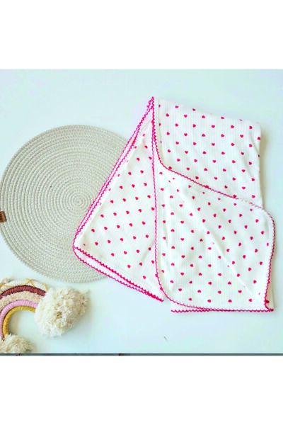 YUKOBABY Red Heart 80X90 cm Double Layer Blanket