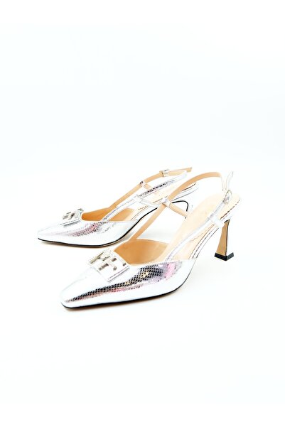 Tenau Women's Genuine Leather Evening Dress Heeled Shoes